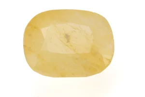 Stunning Natural Yellow Sapphire (Pukhraj) 6.35 Carat/6.98 Ratti - Front View