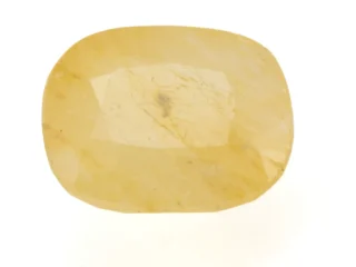 Ceylon Pukhraj Stone 6.98 Ratti (6.35 Carat) Yellow Sapphire showcasing vibrant yellow color