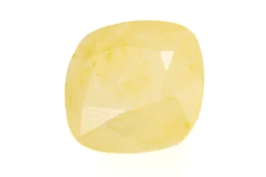 Stunning Natural Yellow Sapphire (Pukhraj) 7.02 Carat/7.71 Ratti - Front View