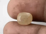 Stunning Natural Yellow Sapphire (Pukhraj) 7.27 Carat/7.99 Ratti - Size Reference