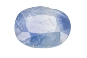 Stunning Natural Blue Sapphire (Neelam) 5.57 Carat/6.12 Ratti - Front View