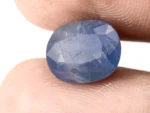 Stunning Natural Blue Sapphire (Neelam) 5.57 Carat/6.12 Ratti - Size Reference