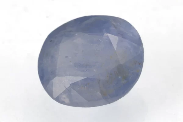 Stunning Natural Blue Sapphire (Neelam) 5.90 Carat/6.48 Ratti - Front View