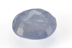 Stunning Natural Blue Sapphire (Neelam) 5.90 Carat/6.48 Ratti - Back View