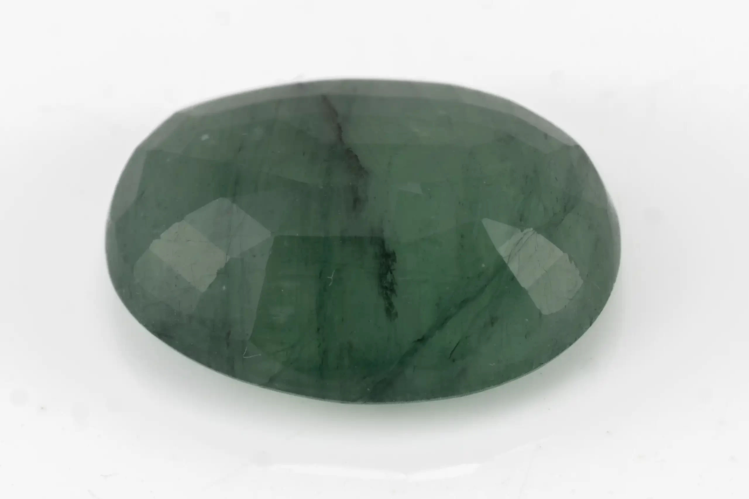 Natural Jambia Emerald (Panna) 5.38 Carat / 5.91 Ratti - Back View