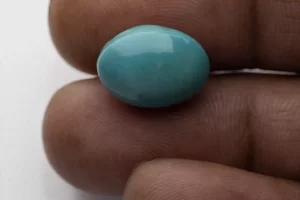 Turquoise Stone 11.99 Ratti - 10.91 Carat Firoza Size Reference