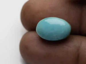 Turquoise Stone 13.32 Ratti - 12.12 Carat Firoza Size Reference