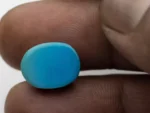 Turquoise Stone 6.56 Ratti - 5.97 Carat Firoza Size Reference