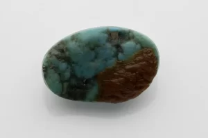 Turquoise Stone 6.57 Ratti - 5.98 Carat Firoza Back View