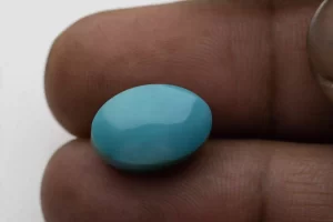 Turquoise Stone 10.70 Ratti - 9.74 Carat Firoza Size Reference