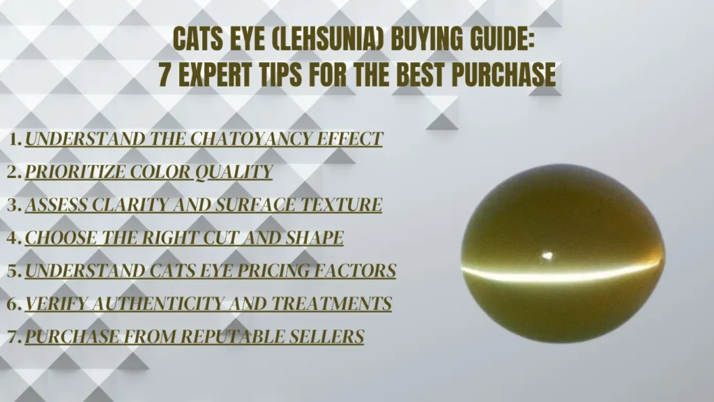 Cats Eye (Lehsunia) Buying Guide: 7 Expert Tips for the Best Purchase