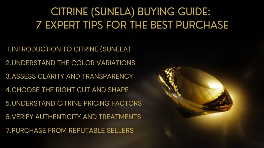 Citrine (Sunela) Buying Guide: 7 Expert Tips for the Best Purchase