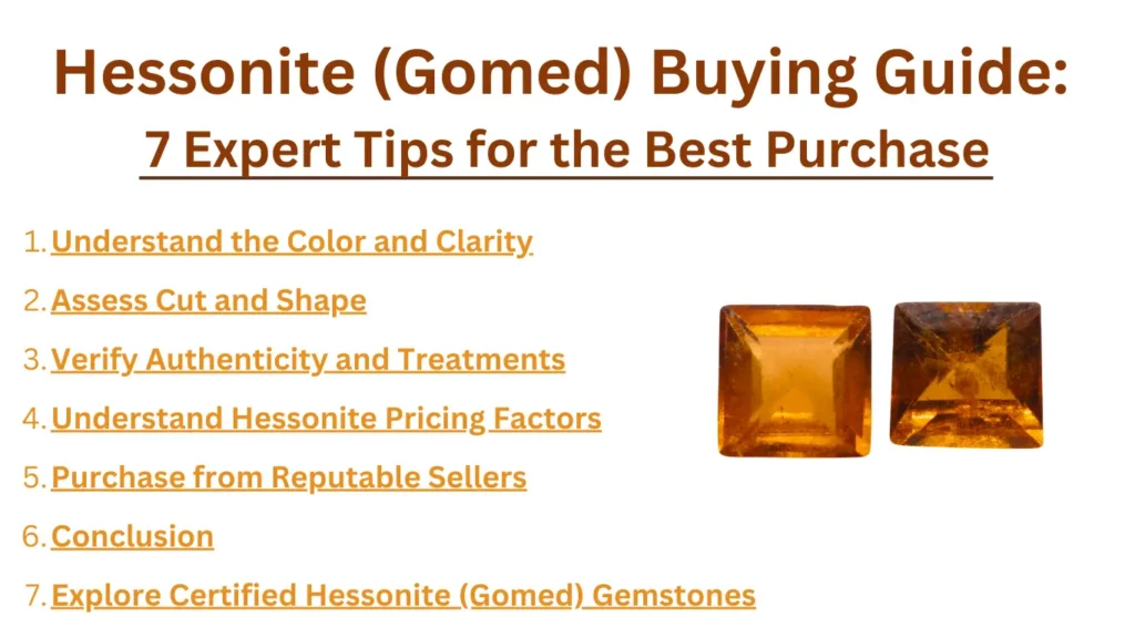 Hessonite (Gomed) Buying Guide: 7 Expert Tips for the Best Purchase