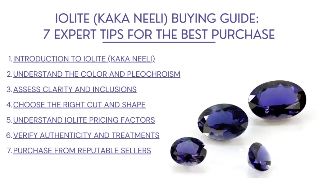 Iolite (Kaka Neeli) Buying Guide: 7 Expert Tips for the Best Purchase