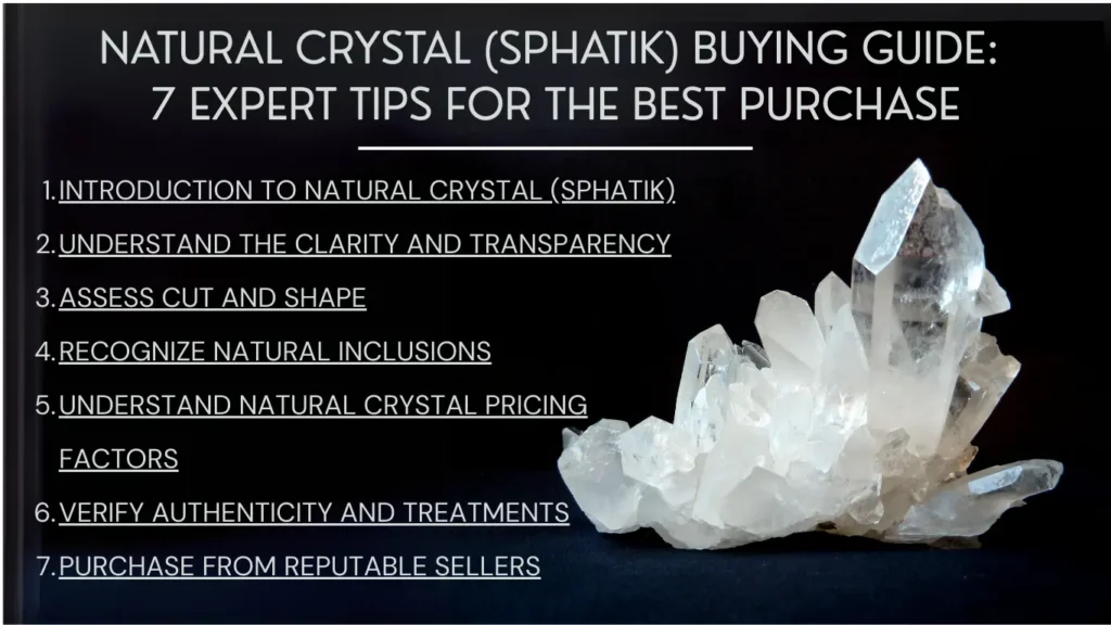 Natural Crystal (Sphatik) Buying Guide: 7 Expert Tips For The Best Purchase Discover the ultimate natural crystal (sphatik) buying guide with 7 expert tips to help you make the best purchase.