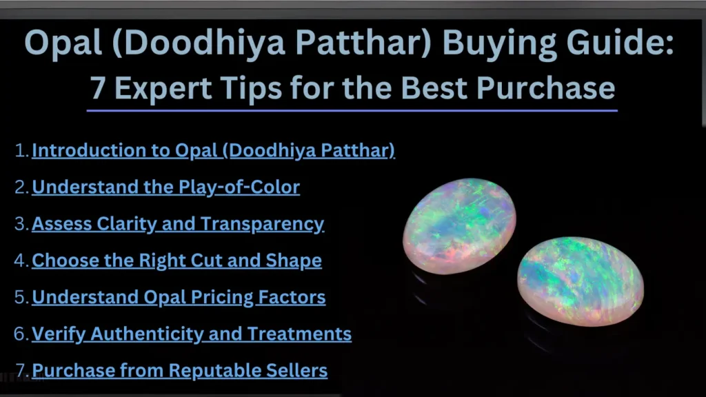 Opal (Doodhiya Patthar) Buying Guide: 7 Expert Tips For The Best Purchase Discover the ultimate opal (doodhiya patthar) buying guide with 7 expert tips to help you make the best purchase.