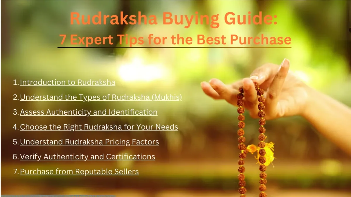 Rudraksha Buying Guide: Learn how to select the right Rudraksha bead with 7 expert tips for the best purchase.