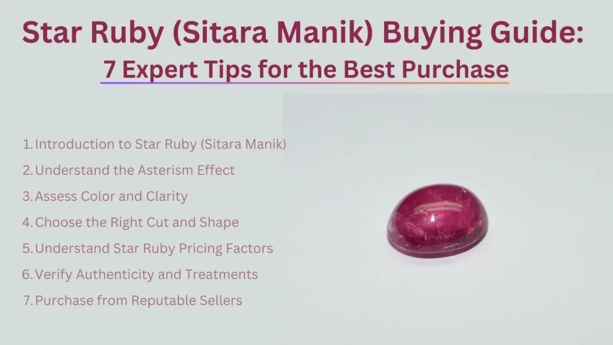 Star Ruby (Sitara Manik) Buying Guide: 7 Expert Tips For The Best Purchase Discover the ultimate Star Ruby (Sitara Manik) buying guide with 7 expert tips to help you make the best purchase.