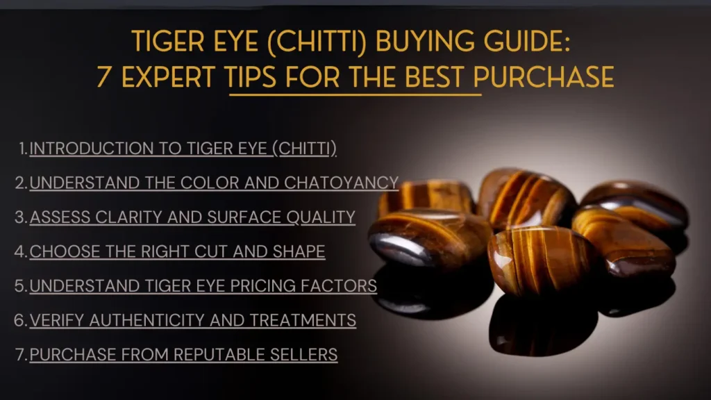 Tiger Eye (Chitti) Buying Guide: 7 Expert Tips for the Best Purchase