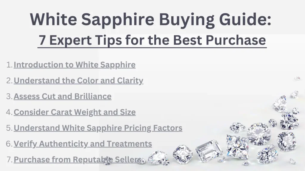 White Sapphire (Safed Pukhraj) Buying Guide: 7 Expert Tips for the Best Purchase Discover the ultimate white sapphire buying guide with 7 expert tips to help you make the best purchase.