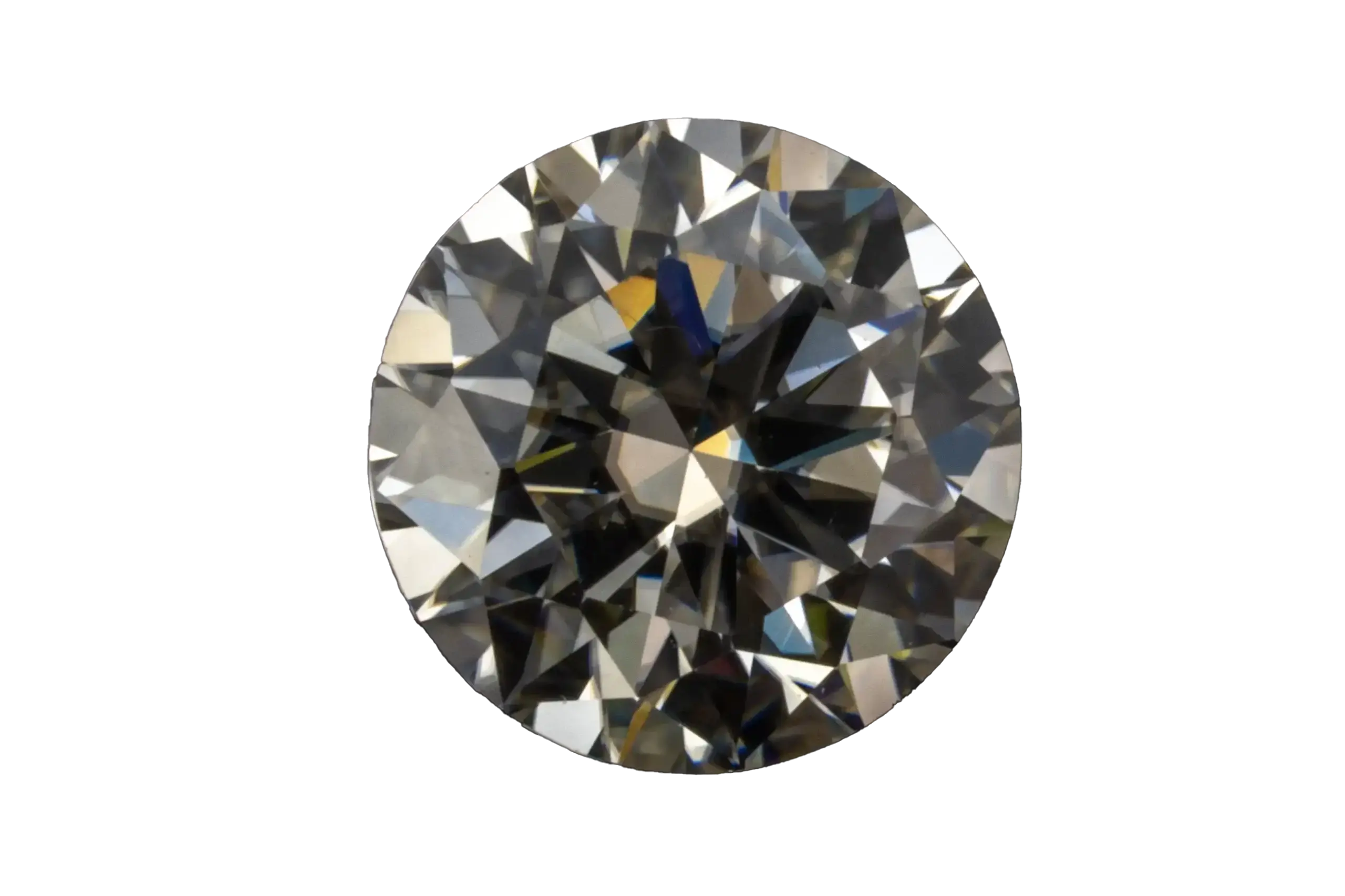 A sparkling, certified Moissanite, a popular diamond alternative.