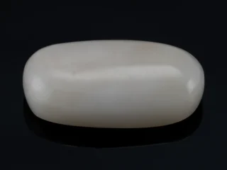 White Coral Stone 12.24 Ratti - 11.14 Carat Safed Moonga Front View
