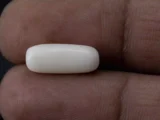 White Coral Stone 5.66 Ratti - 5.15 Carat Safed Moonga Size Reference