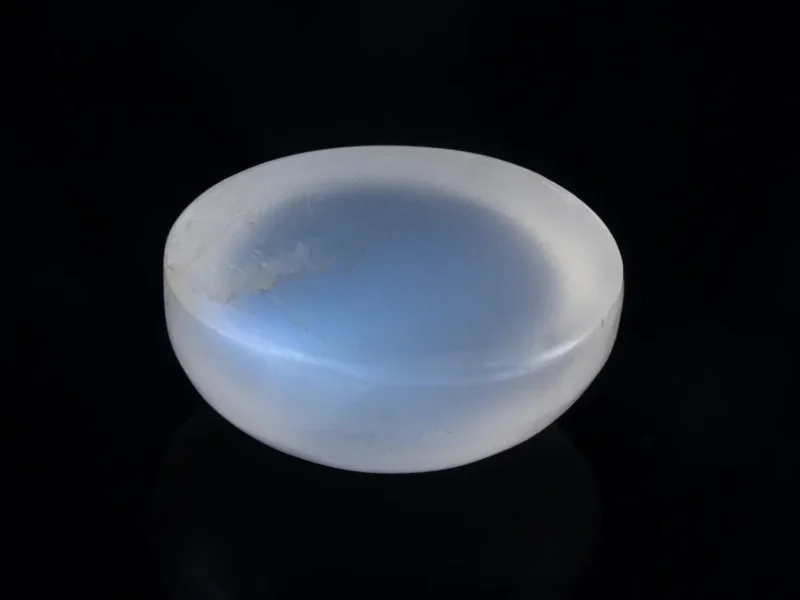 Natural Blue Moonstone Chandramani 5.68 Carat (6.24 Ratti) – Back view