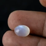 Natural Blue Moonstone Chandramani 5.68 Carat (6.24 Ratti) – In palm