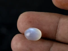 Natural Blue Moonstone Chandramani 5.68 Carat (6.24 Ratti) – In palm