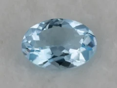 Natural Blue Topaz Stone 4.44 Carat (4.88 Ratti) – Top view