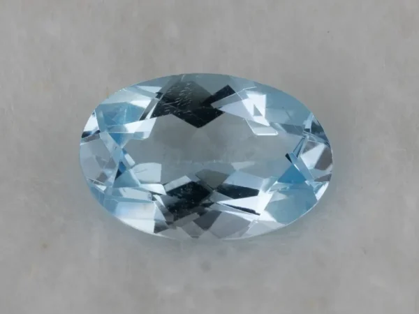 Natural Blue Topaz Stone 4.85 Carat – Top View