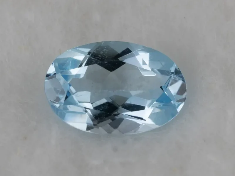 Natural Blue Topaz Stone 4.85 Carat – Top View