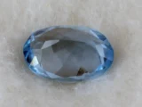 Natural Blue Topaz Stone 6.44 Carat – Side View