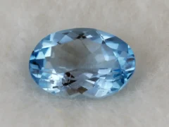 Natural Blue Topaz Stone 6.44 Carat – Top View