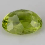 Natural Peridot Stone 2.09 Carat (2.30 Ratti) - Back View
