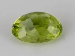 Natural Peridot Stone 2.09 Carat (2.30 Ratti) - Back View