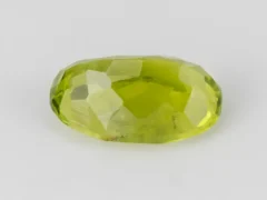 Natural Peridot Stone 2.50 Carat (2.75 Ratti) - Back view