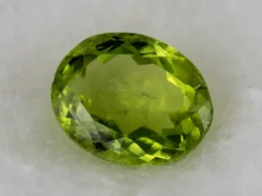 Natural Peridot Stone 3.28 Carat - Top View