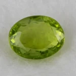 Natural Peridot Stone 3.51 Carat (3.81 Ratti) - Top View