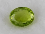 Natural Peridot Stone 3.51 Carat (3.81 Ratti) - Top View