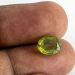 Natural Peridot Stone 3.51 Carat (3.81 Ratti) - In Palm