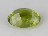 Natural Peridot Stone 3.64 Carat (4.00 Ratti) - Back view