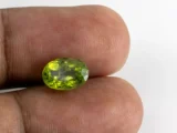 Natural Peridot Stone 3.86 Carat (4.24 Ratti) - In Palm