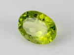 Natural Peridot Stone 3.86 Carat (4.24 Ratti) - Side view