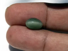 Natural Quartz Cat’s Eye Gemstone (Lahsuniya Ratna) – 4.12 Carat (4.53 Ratti) - front view