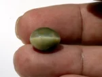 Natural Quartz Cat’s Eye Gemstone (Lahsuniya Ratna) – 7.60 Carat (8.35 Ratti) - in palm