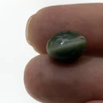 Natural Quartz Cat’s Eye Gemstone (Lahsuniya Ratna) – 8.65 Carat (9.50 Ratti) - in palm