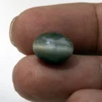 Natural Quartz Cat’s Eye Gemstone (Lahsuniya Ratna) – 9.50 Carat (10.44 Ratti) - in palm