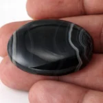 Natural Sulemani Hakik Agate Stone 62.15 Carat (68.30 Ratti) - Top view